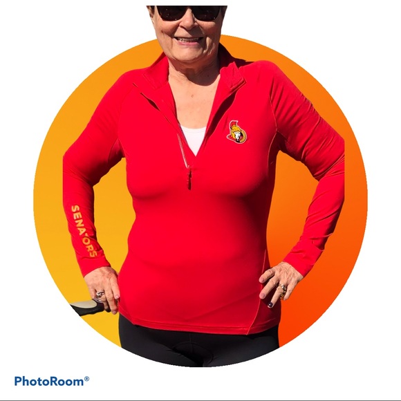 NWT NHL Ottawa Senators Half Zip - Picture 5 of 16